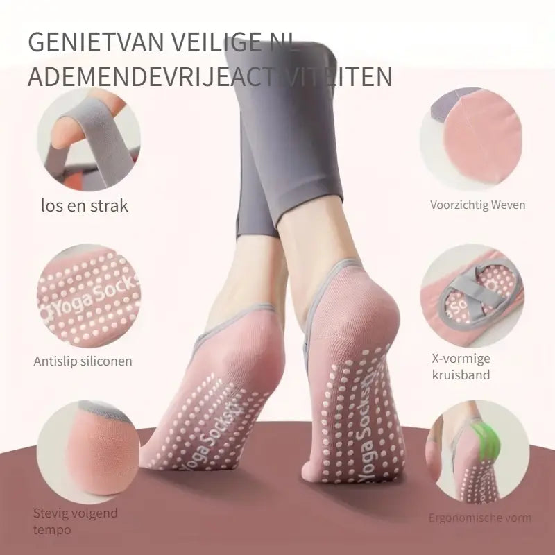 GripFlow socks | De Perfecte Antislip Yogasokken