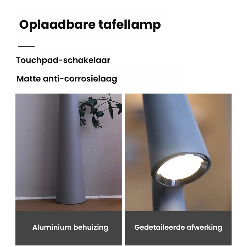 Nordic Glow LED Tafellamp | Breng Luxe en Sfeer, Binnen en Buiten