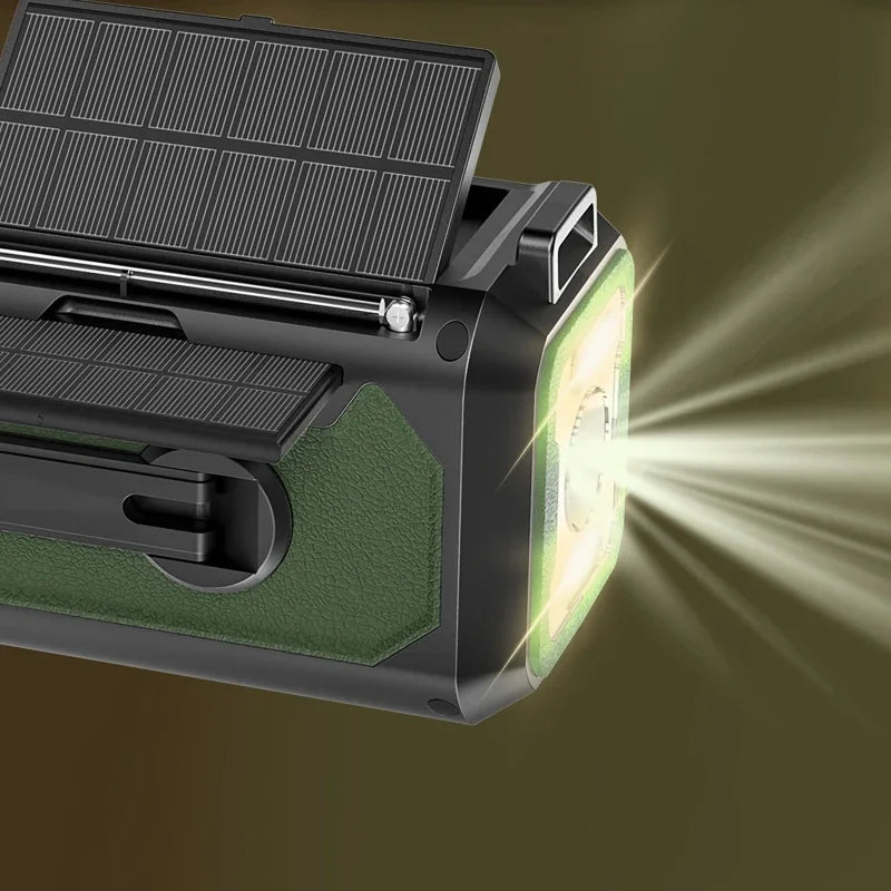 PowerWave Pro | De Onmisbare Noodradio met Zonnepaneel en Handcrank