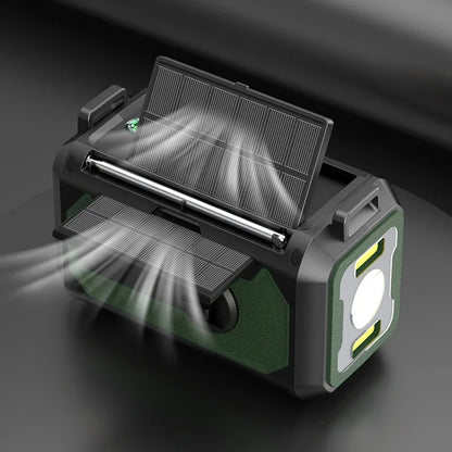 PowerWave Pro | De Onmisbare Noodradio met Zonnepaneel en Handcrank