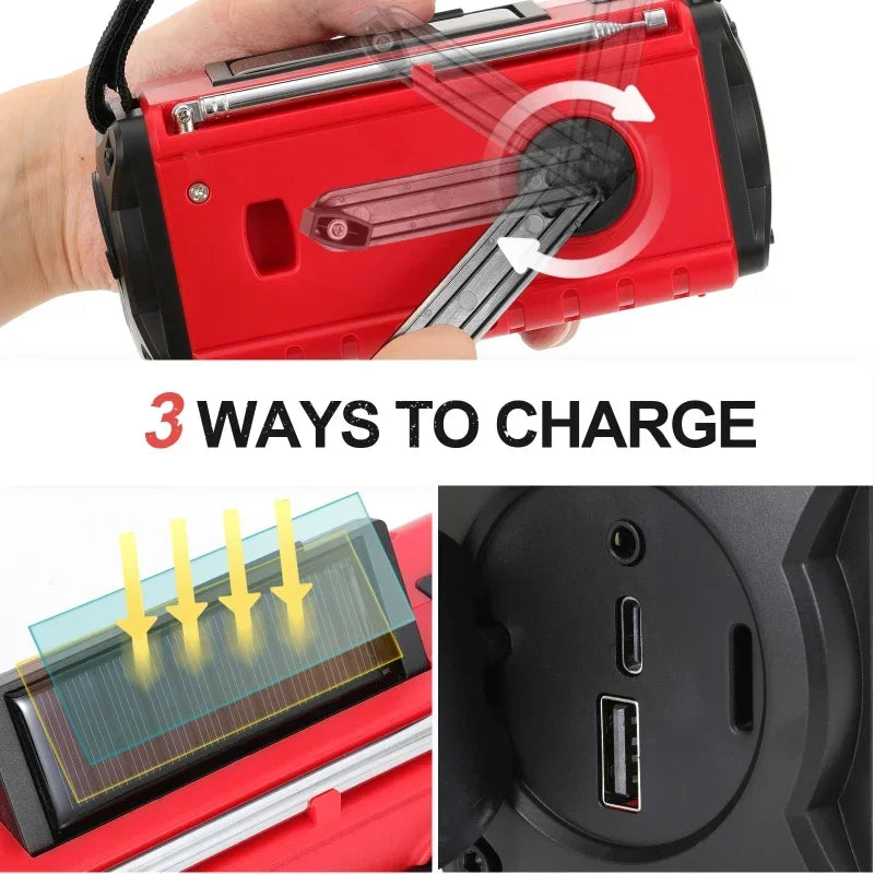 SurviveWave Pro – De Alles-in-één Noodradio voor Overleving en Bereikbaarheid