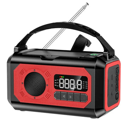 PowerWave Pro | De Onmisbare Noodradio met Zonnepaneel en Handcrank