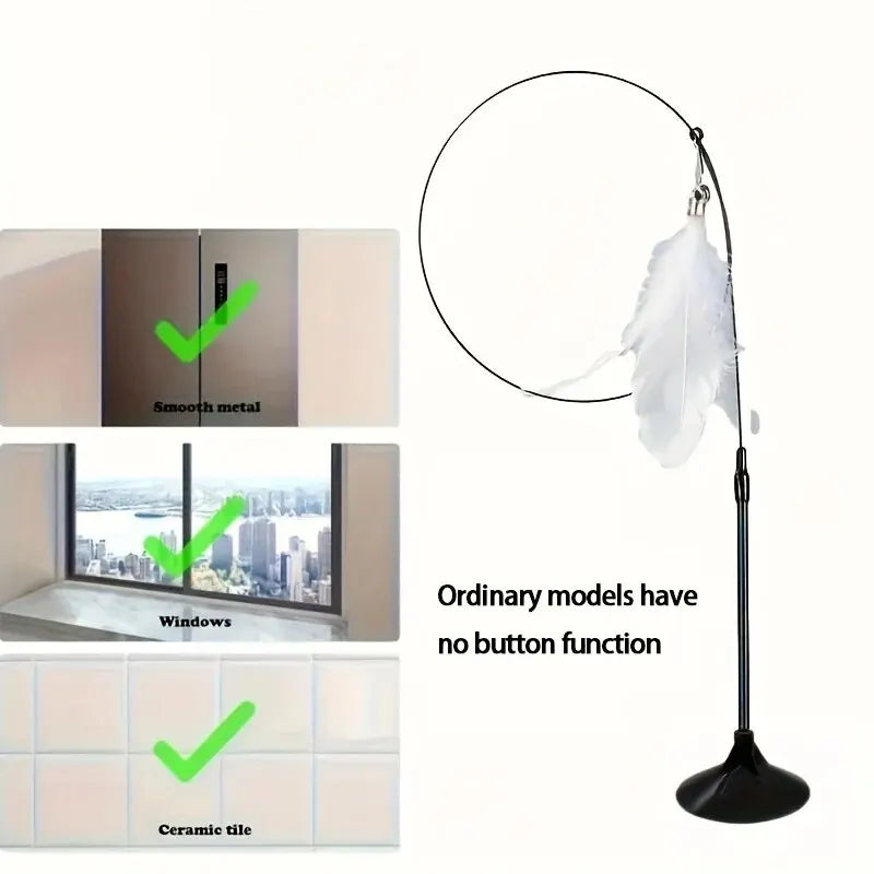Katzenfederspielzeug | Verhindern Sie destruktives Verhalten, wie das Zerkratzen von Möbeln 
